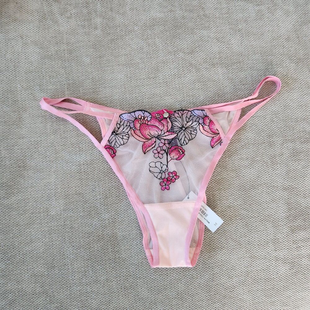 Adore Me Medium Jayda Pink Brazilian Panty NWT
